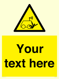 WV7792: Custom warning run over by operator controlled machine