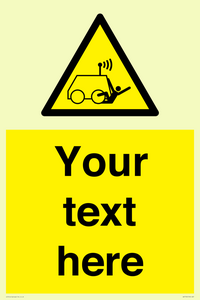 WV7792: Custom warning run over by operator controlled machine