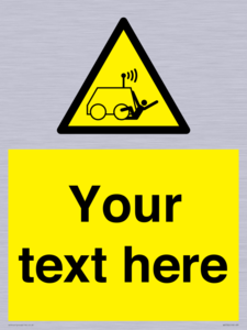 WV7792: Custom warning run over by operator controlled machine