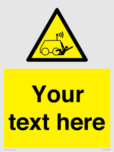 WV7792: Custom warning run over by operator controlled machine