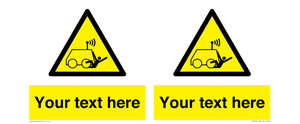 WV7792: Custom warning run over by operator controlled machine