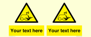 WV7792: Custom warning run over by operator controlled machine
