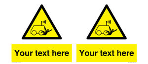 WV7792: Custom warning run over by operator controlled machine