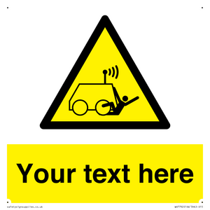 WV7792: Custom warning run over by operator controlled machine