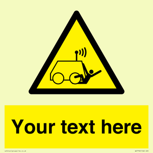WV7792: Custom warning run over by operator controlled machine
