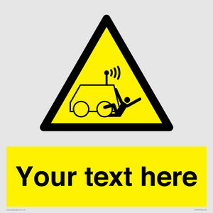 WV7792: Custom warning run over by operator controlled machine
