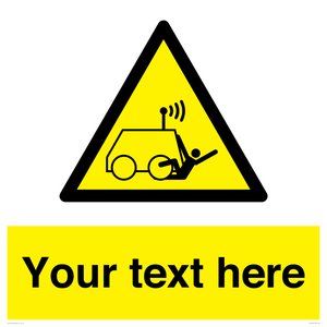 WV7792: Custom warning run over by operator controlled machine