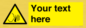 WV7793: Custom warning sudden loud noise