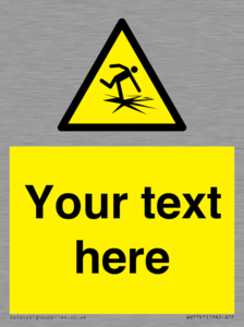 WV7797: Custom warning thin ice