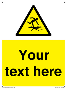 WV7797: Custom warning thin ice