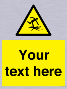 WV7797: Custom warning thin ice