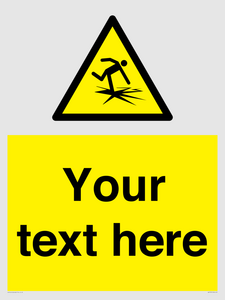 WV7797: Custom warning thin ice