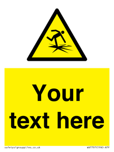 WV7797: Custom warning thin ice