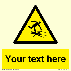 WV7797: Custom warning thin ice