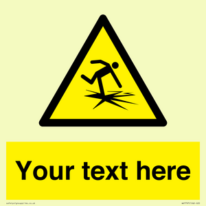 WV7797: Custom warning thin ice