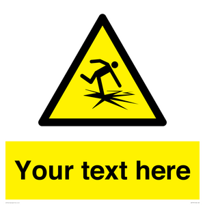 WV7797: Custom warning thin ice