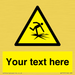 WV7797: Custom warning thin ice