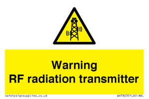 WV7803: Warning RF radiation transmitter