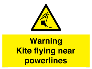 WV7804: Warning Kite flying near powerlines