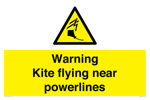 WV7804: Warning Kite flying near powerlines