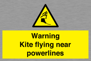 WV7804: Warning Kite flying near powerlines