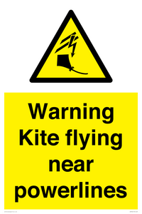 WV7804: Warning Kite flying near powerlines
