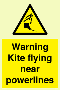 WV7804: Warning Kite flying near powerlines