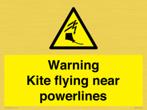 WV7804: Warning Kite flying near powerlines