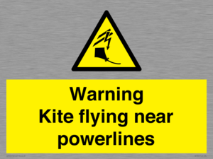 WV7804: Warning Kite flying near powerlines