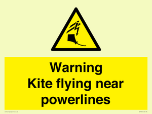 WV7804: Warning Kite flying near powerlines