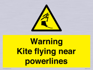 WV7804: Warning Kite flying near powerlines