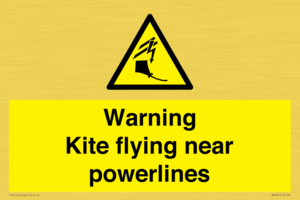 WV7804: Warning Kite flying near powerlines