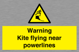 WV7804: Warning Kite flying near powerlines