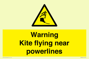 WV7804: Warning Kite flying near powerlines