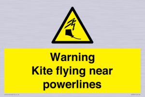 WV7804: Warning Kite flying near powerlines