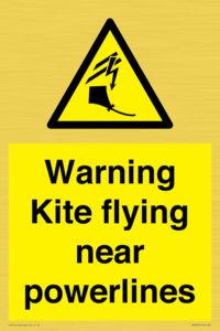 WV7804: Warning Kite flying near powerlines