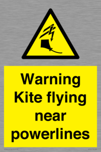 WV7804: Warning Kite flying near powerlines
