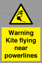WV7804: Warning Kite flying near powerlines