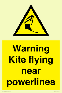 WV7804: Warning Kite flying near powerlines