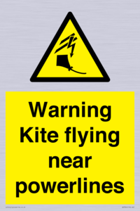 WV7804: Warning Kite flying near powerlines