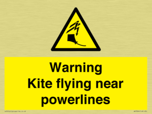 WV7804: Warning Kite flying near powerlines