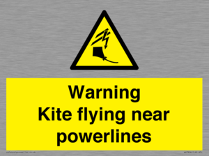 WV7804: Warning Kite flying near powerlines