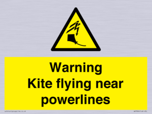 WV7804: Warning Kite flying near powerlines