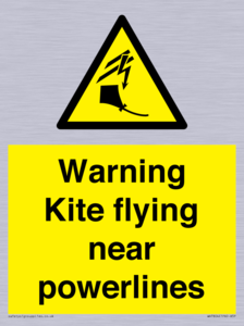WV7804: Warning Kite flying near powerlines