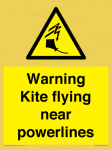 WV7804: Warning Kite flying near powerlines