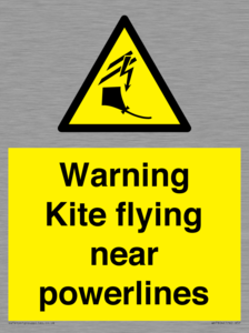 WV7804: Warning Kite flying near powerlines