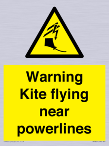 WV7804: Warning Kite flying near powerlines