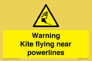WV7804: Warning Kite flying near powerlines