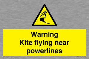 WV7804: Warning Kite flying near powerlines
