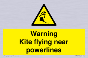 WV7804: Warning Kite flying near powerlines